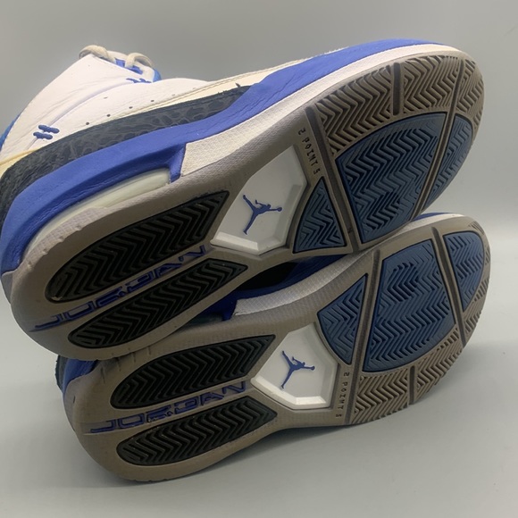 Jordan 2.5 Team, Mens 8, 331987 171 white/mtllc gold-varsity royal-blck - Picture 6 of 8